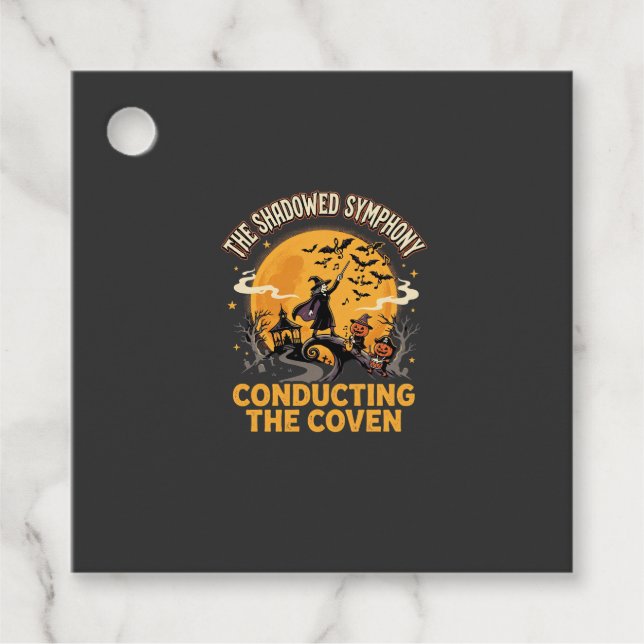Halloween Coven Conductor Favour Tags (Front)