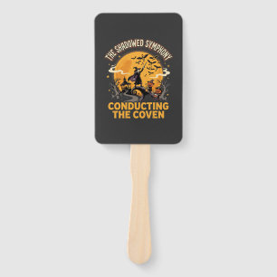 Halloween Coven Conductor Hand Fan