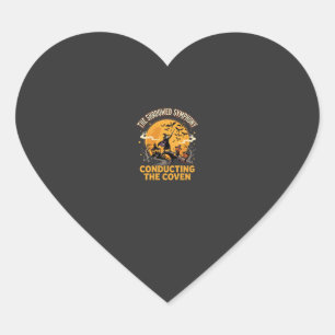 Halloween Coven Conductor Heart Sticker