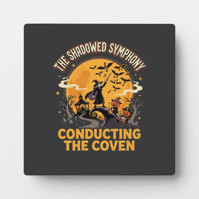 Halloween Coven Conductor Plaque (Front)