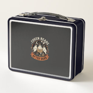 Halloween Coven Readers Night Metal Lunch Box