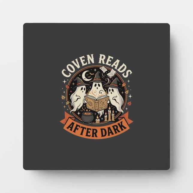 Halloween Coven Readers Night Plaque (Front)