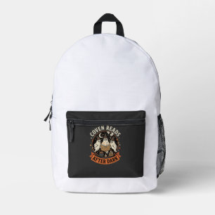 Halloween Coven Readers Night Printed Backpack