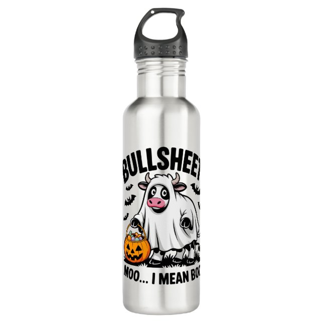 halloween cow 710 ml water bottle (Front)