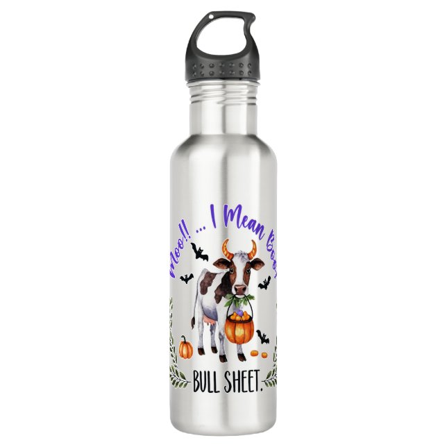 Halloween Cow Bull Sheet 710 Ml Water Bottle (Front)