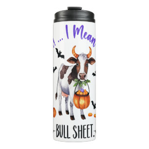Halloween Cow Bull Sheet Thermal Tumbler