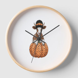 Halloween Cow Clock