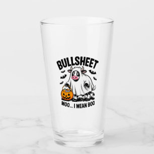 halloween cow glass