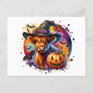 Halloween Cow Postcard