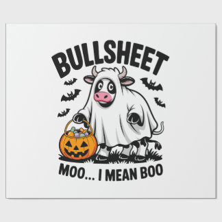 halloween cow wrapping paper
