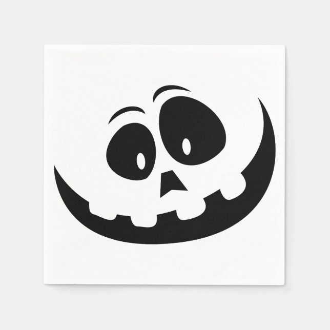 Halloween Crazy Ghost Face Napkin (Front)