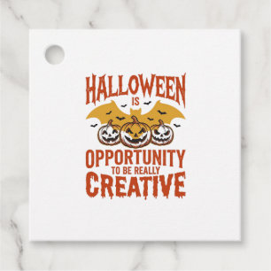 Halloween Creative Pumpkin Bat Vintage Vector Desi Favour Tags