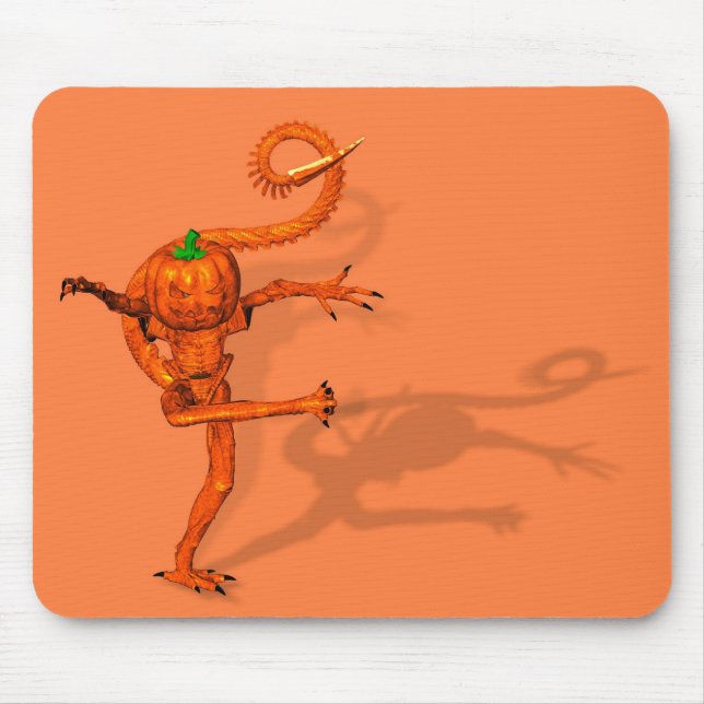 Halloween Creature From Galaxy Pumpkin Mouse Pad (Front)