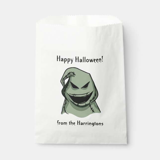Halloween Creatures 1/4 custom text favour bags (Front)