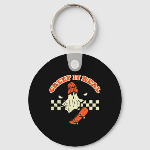 Halloween Creep It Real Ghost Skater Costume Men B Key Ring