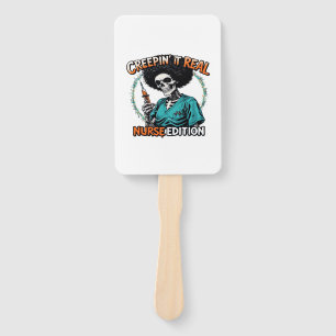 Halloween Creepin It Real! Nurse Edition Classic T Hand Fan