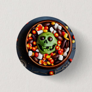 Halloween Creepy Candy Bowl 3 Cm Round Badge