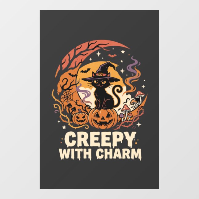Halloween Creepy Charm Cat (Sheet)
