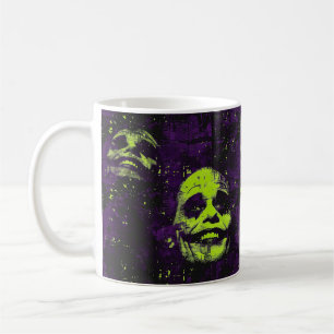 Halloween Creepy Clown Spooky Season Purple Coffee Mug