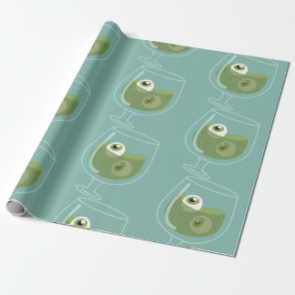 halloween creepy cocktail eyeballs spooky eyes wrapping paper