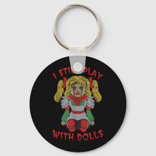 Halloween Creepy Doll - Funny Sarcastic Horror Key Ring