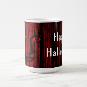 Halloween Creepy Girl in Forest Coffee Mug