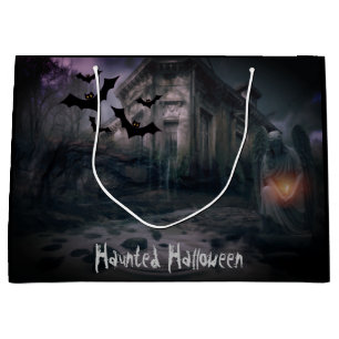 Halloween Creepy Haunted Mansion Large Gift Bag