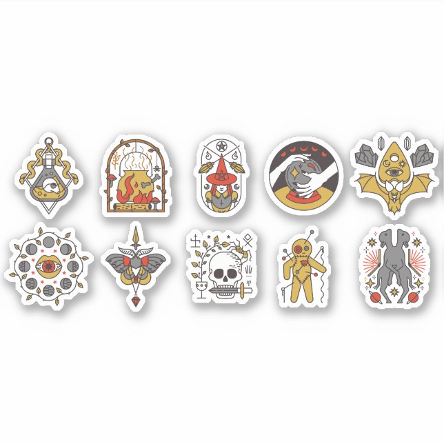 HALLOWEEN CREEPY HOLIDAY ELEMENTS SET  (Front)