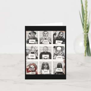 Halloween Creepy Legends Killer Mugshots Horror Fa Card