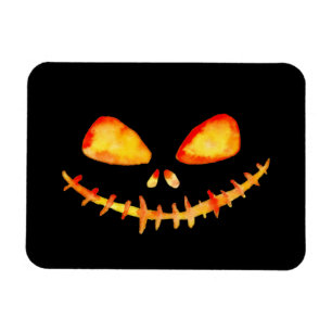 Halloween Creepy Smile Jack O' Lantern Magnet