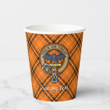 Halloween Crest over Tartan Paper Cups
