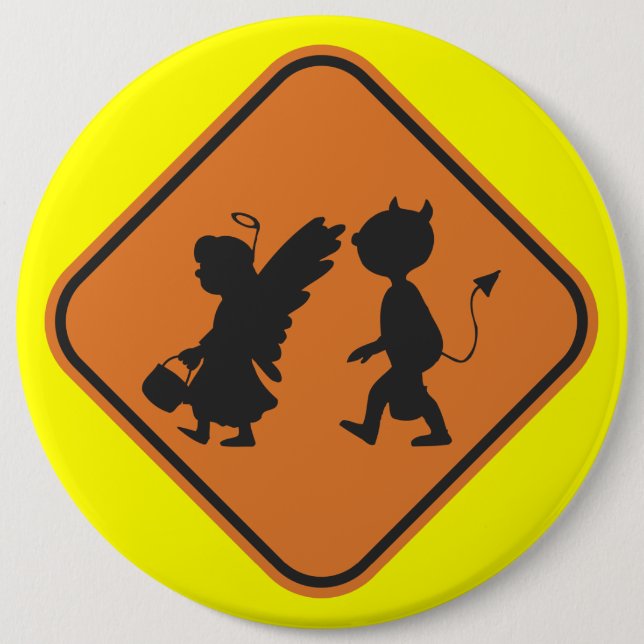 Halloween Crossing 6 Cm Round Badge (Front)
