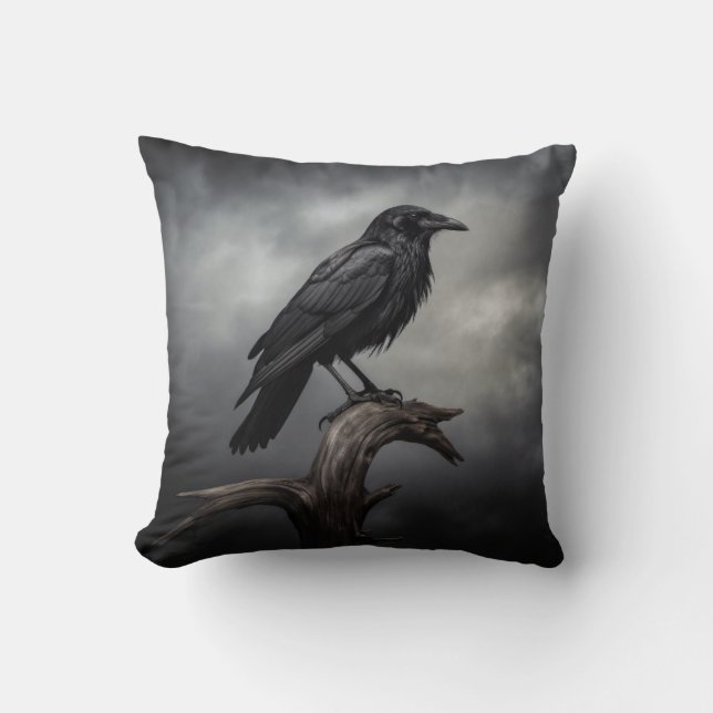 Halloween Crow  Cushion (Front)