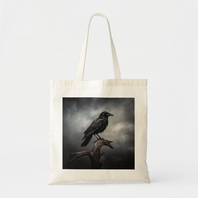 Halloween Crow  Tote Bag (Front)