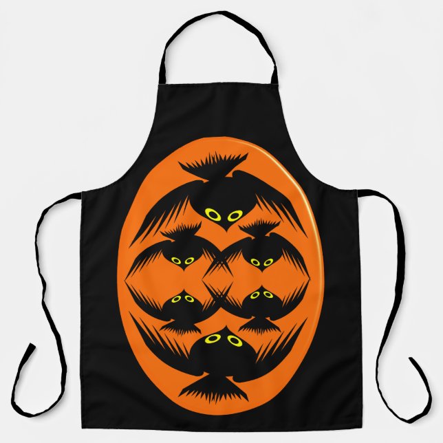 Halloween Crows Apron (Front)