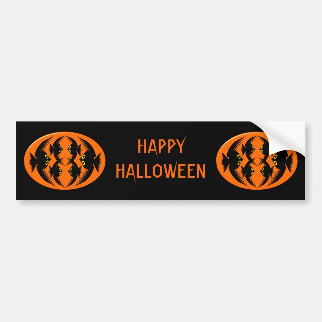 Halloween Crows Bumper Sticker (Front)