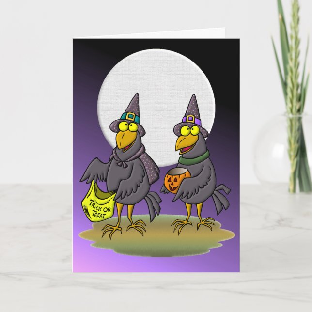 Halloween Crows Card (Front)