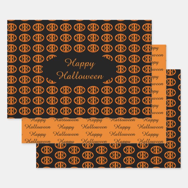 Halloween Crows Custom Gift Wrap Set (Set)