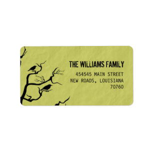 Halloween   Crows Label