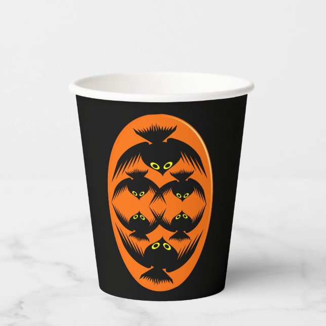 Halloween Crows Paper Cups (Front)