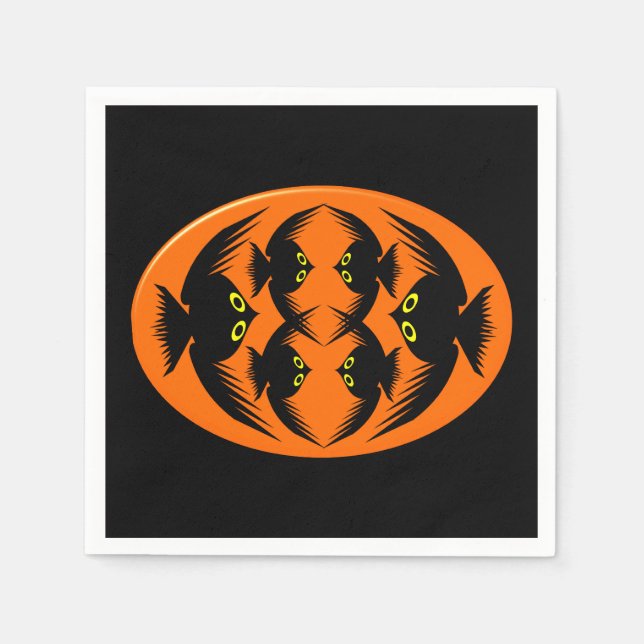 Halloween Crows Paper Napkins (Front)