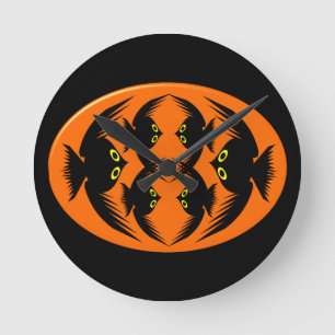 Halloween Crows Wall Clock