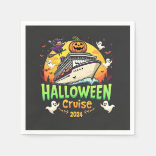 Halloween Cruise 2024 Spooky Cruisng Familly Trip Napkin