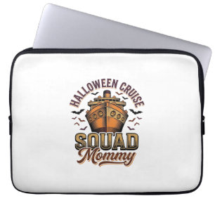 Halloween Cruise Mommy Vintage Ship Squad Design_1 Laptop Sleeve