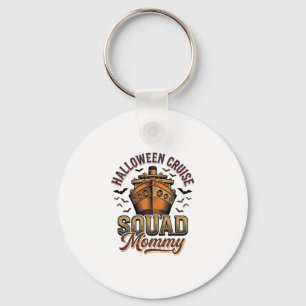 Halloween Cruise Mummy Vintage Ship Squad Design_1 Key Ring