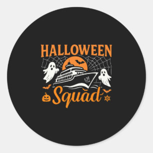 Halloween Cruise Squad 2025 Family Cruising Crew M Classic Round Sticker