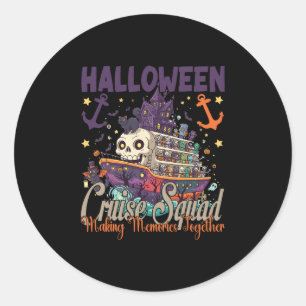 Halloween Cruise Squad 2025 Halloween Trip Family Classic Round Sticker