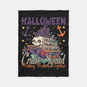 Halloween Cruise Squad 2025 Halloween Trip Family  Fleece Blanket