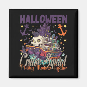 Halloween Cruise Squad 2025 Halloween Trip Family Magnet