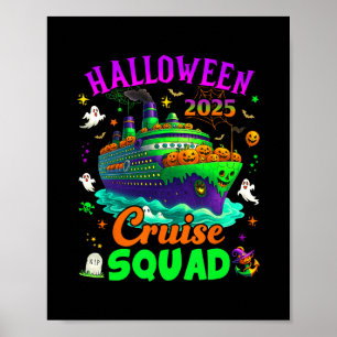Halloween Cruise Squad 2025 Matching Cruising Crew Poster